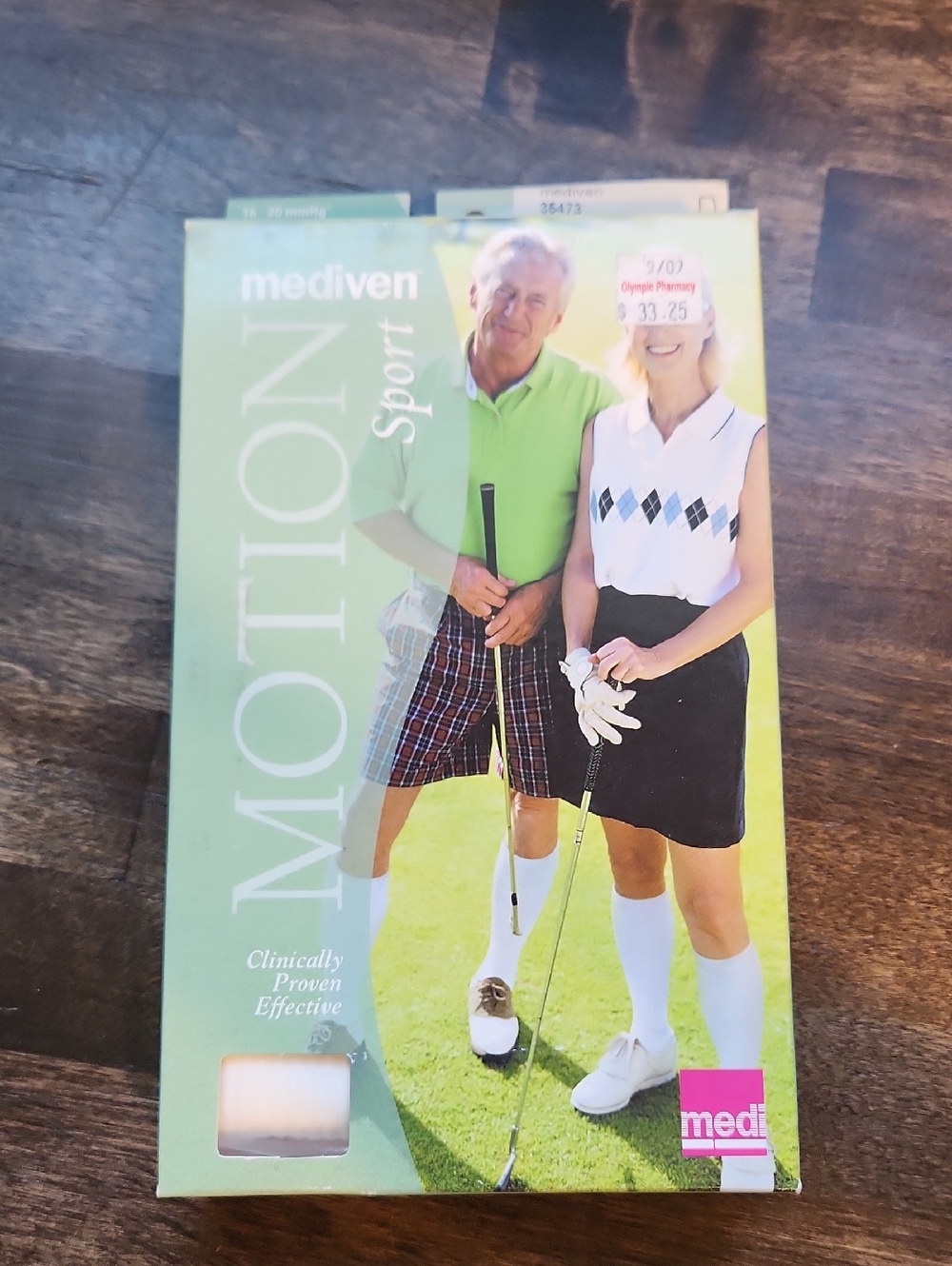 Mediven Motion Sport Compression Socks White Size Large